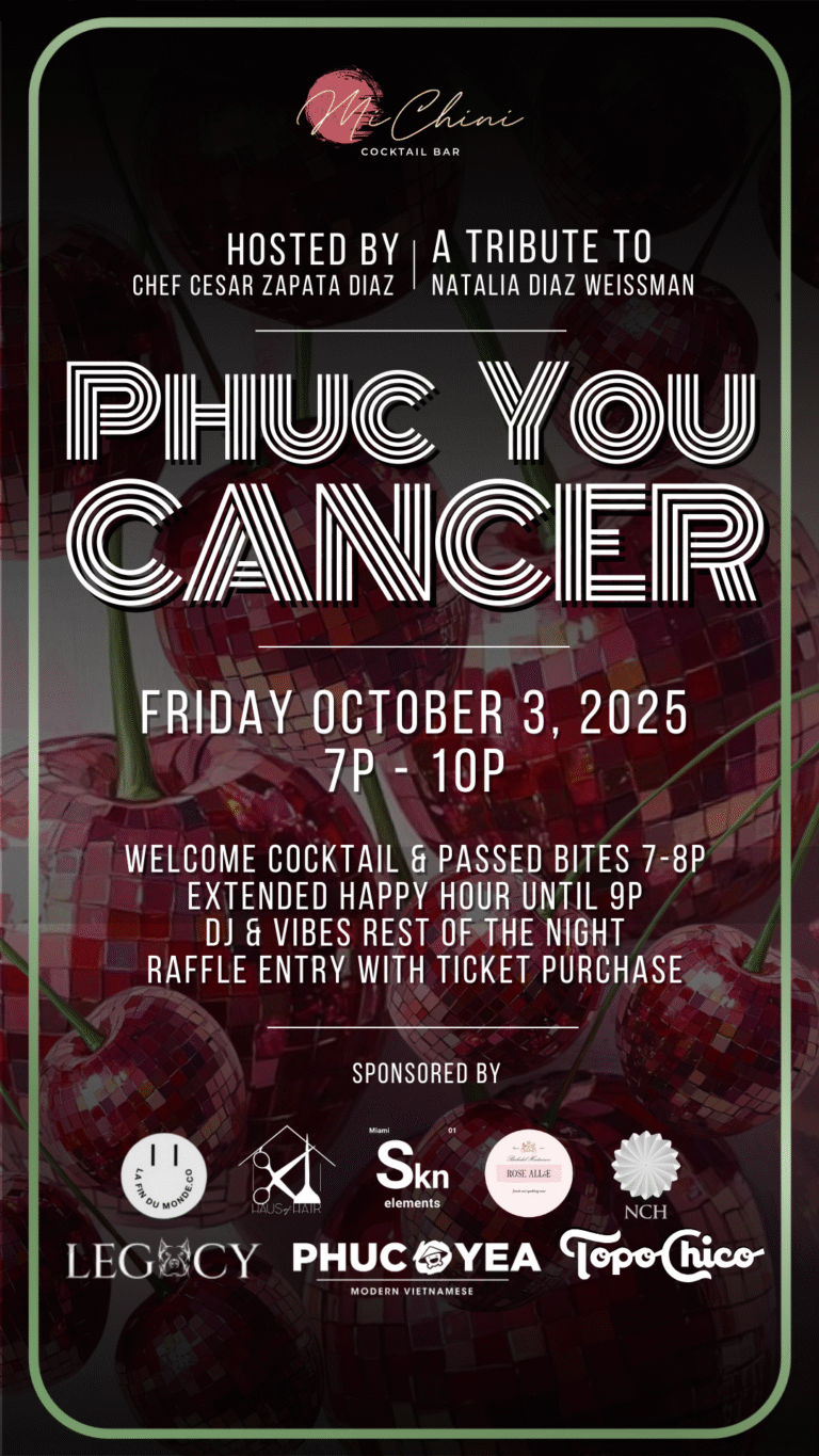 Phuc You Cancer: Cocktails for a Cause at Mi Chini