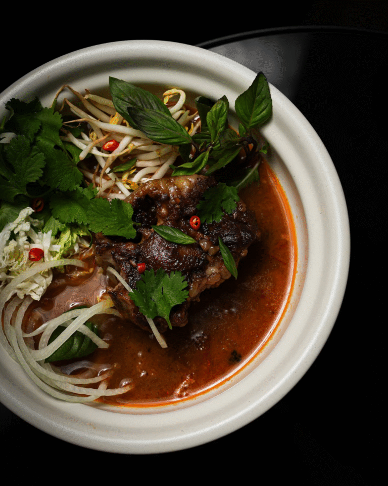 Braised Oxtail at Phuc Yea – Tamarind Pineapple Broth, Lemongrass Sate & Vietnamese Soul